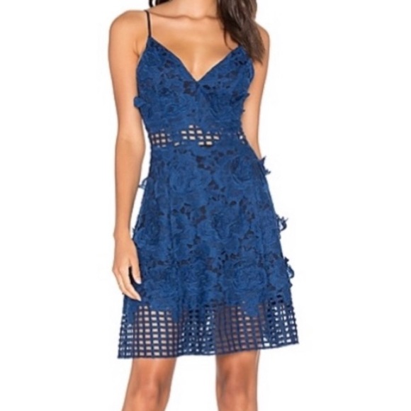 Lovers + Friends Dresses & Skirts - Lovers + Friends Floral Fishnet Dress